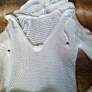 Knitted hoodie